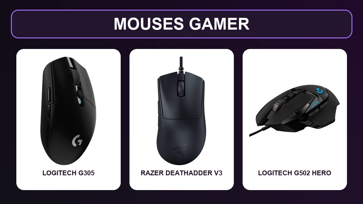 Melhores mouses gamer em 2026: sem fio, leve ou cheio de botões