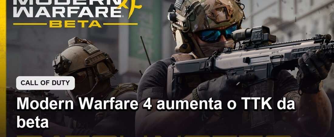 Modern Warfare 4 aumenta TTK da beta e ajusta armas, áudio e spawns