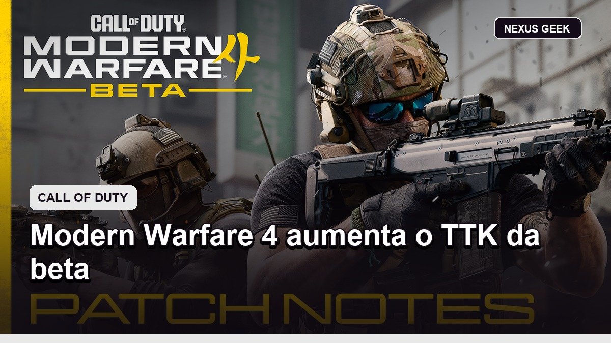 Modern Warfare 4 aumenta TTK da beta e ajusta armas, áudio e spawns