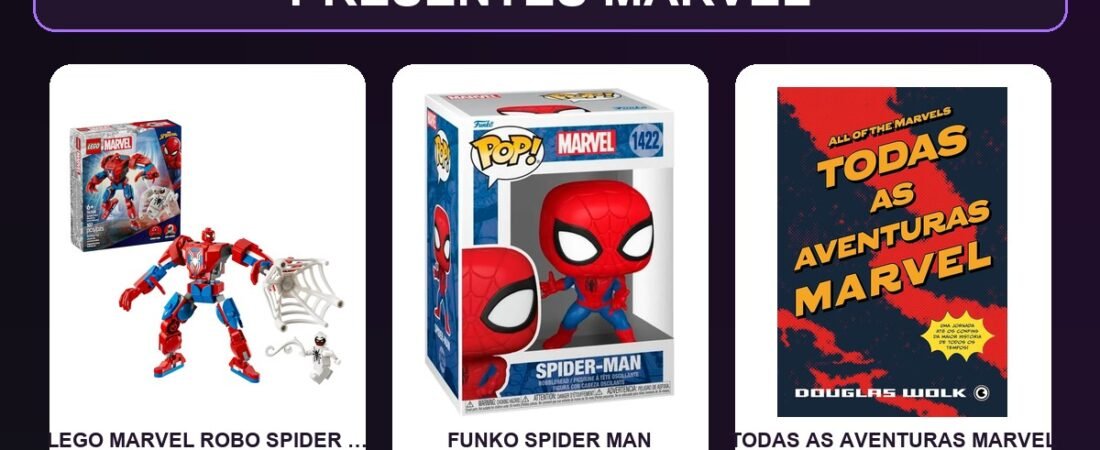 Presentes para fãs da Marvel: 3 ideias que fogem da camiseta básica