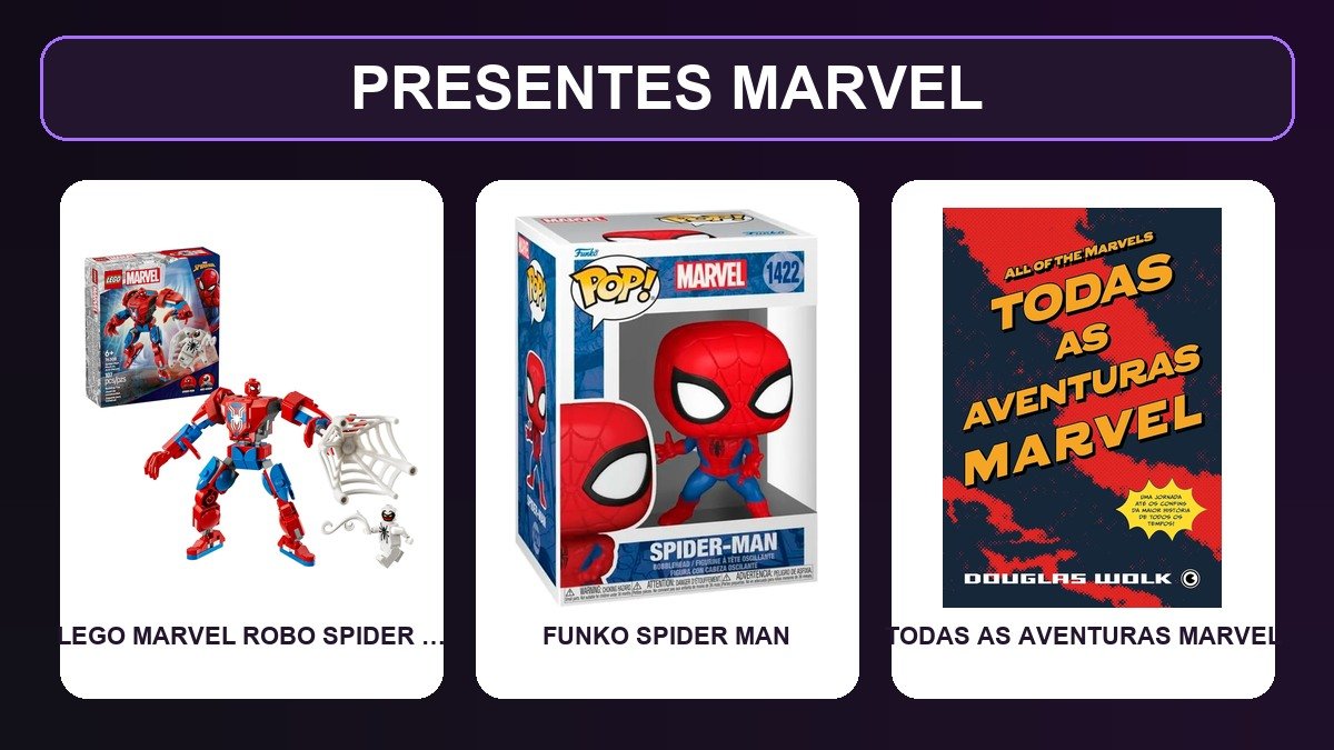 Presentes para fãs da Marvel: 3 ideias que fogem da camiseta básica