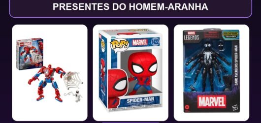 Presentes do Homem-Aranha em 2026: 3 opções para idades diferentes