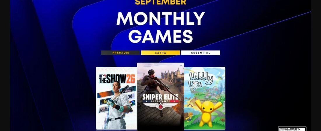 PS Plus de setembro traz Sniper Elite, MLB The Show 26, Wobbly Life e Chained Echoes