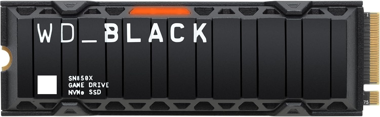 SSD WD Black SN850X de 1 TB com dissipador