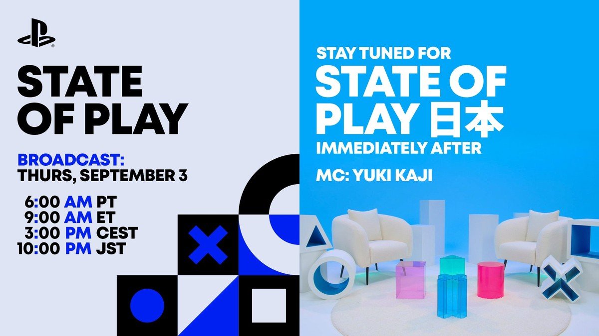 State of Play e State of Play Japan voltam em 3 de setembro: horário e o que está confirmado